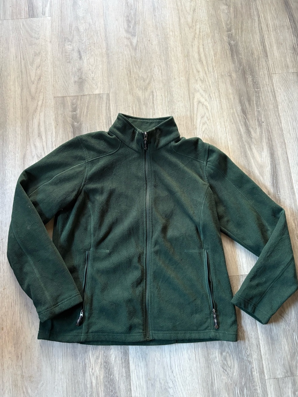 Women's Dark Green Full-Zip Performance Fleece Jacket
